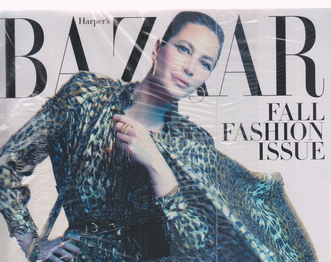Harper's Bazaar September 2019 Christy Turlington Fall Fashion Issue  (Magazine: Fashion)