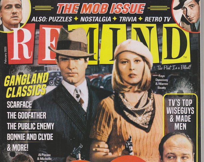 ReMIND February 2020 The Mob Issue - Hollywood's Love Affair With Gangsters  (Magazine: Nostalgia, Puzzles)