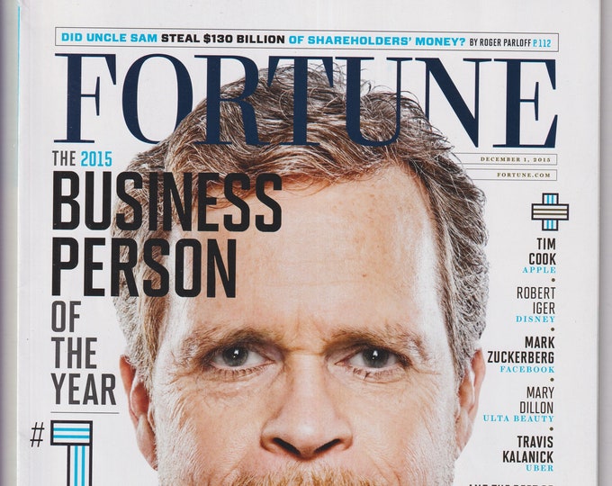 Fortune December 1, 2015 Nike's Mark Parker  Business Person of the Year (Magazine: Business, Finance)