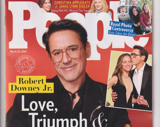 People March 25, 2024 Robert Downey Jr., Christina Applegate, Jamie-Lynn Sigler, Princess Kate  (Magazine: Celebrity, Gossip)