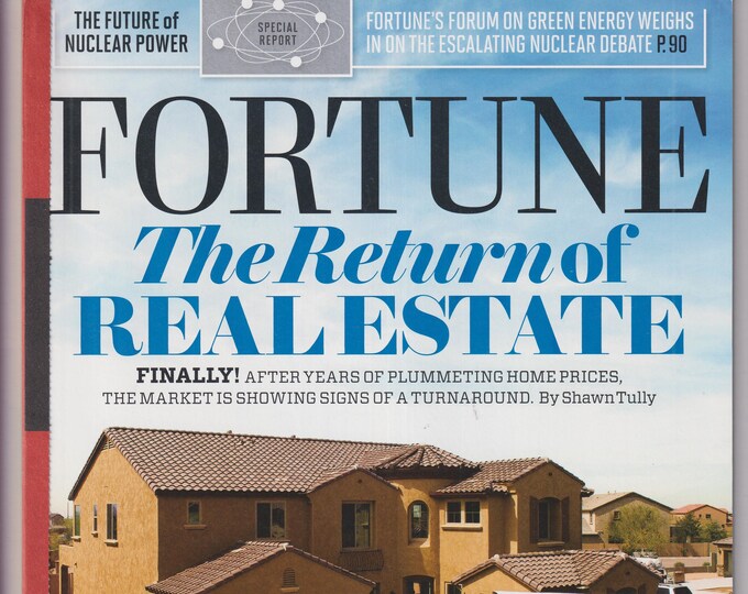 Fortune April 11, 2011 The Return of Real Estate , Nuclear Power (Magazine: Business, Finance)