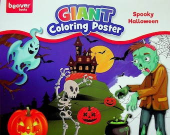 Spooky Halloween Giant Coloring Poster (Over 3 Feet Wide!) (Art, Activity, Children's Coloring Poster)