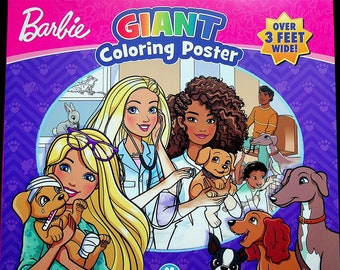 Barbie Giant Coloring Poster (Over 3 Feet Wide!) (Art, Activity, Children's Coloring Poster)
