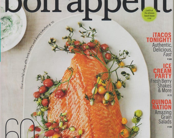 Bon Appetit June 2012 60 Summer Recipes, Tacos Tonight, Ice Cream Party, Lobster Cobb Salad, Quinoa Nation (Magazine: Cooking, Recipes)