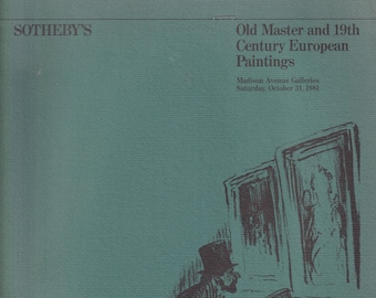 Sotheby's Old Master Paintings Auction Catalog - Madison Avenue Galleries October 31, 1981