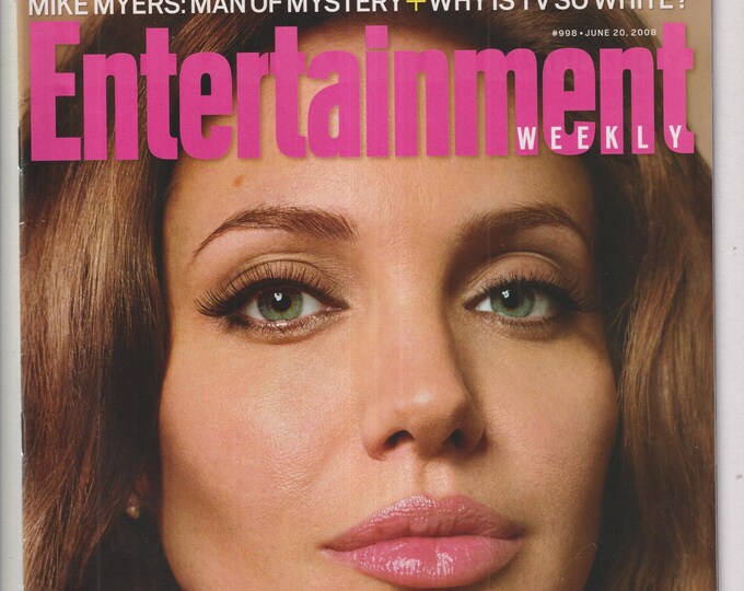 Entertainment Weekly June 20, 2008 Angelina Jolie, Mike Myers, Why Is TV So White?(Magazine: Movies, Music, Celebrities)