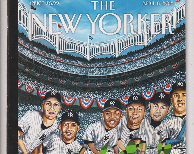 The New Yorker April  8, 2013 Yankees Hitting Forty Cover, Henry Blodget, Vice Media, The Return (Magazine: General Interest)