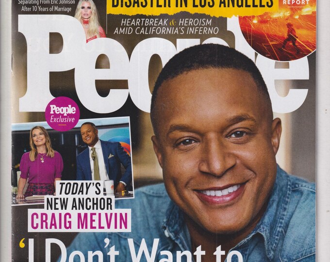 People January 27, 2025 Craig Melvin, Los Angeles Fire, Jessica Simpson (Magazine: Celebrity, Gossip)