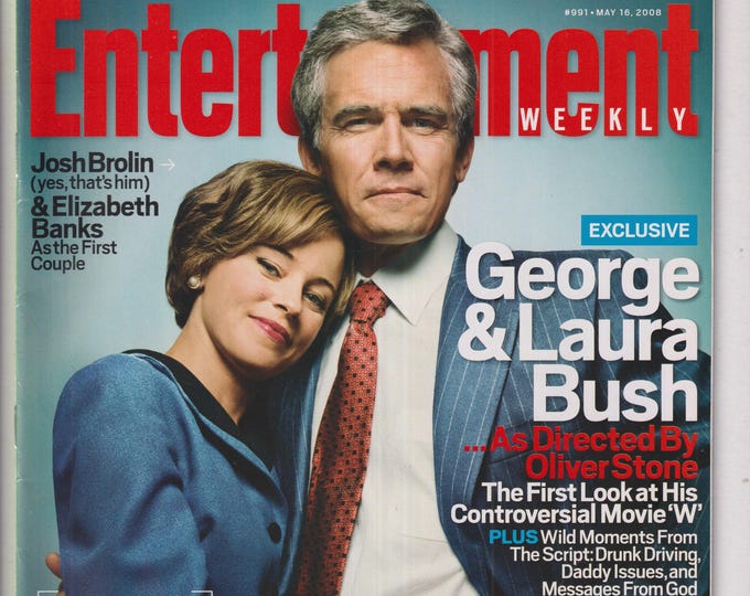 Entertainment Weekly May 16, 2008 Josh Brolin, Elizabeth Banks as George & Laura Bush, Iron Man  (Magazine: Movies, Music, Celebrities)