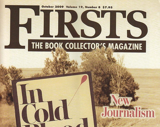 Firsts October 2009 New Journalism,  Collecting Frank McCourt (Magazine: Book Collecting,  Collectibles)