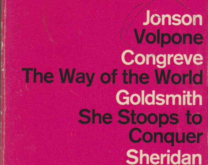 Penguin Plays Four English Comedies - Volpone;  They Way of the World; She Stoops to Conquer; The School For Scandal (Paperback: Plays)