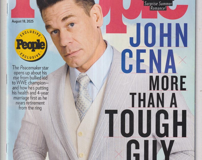 People August 18, 2025 John Cena, Loni Anderson, Pamela Anderson & Liam Neeson (Magazine: Celebrity)