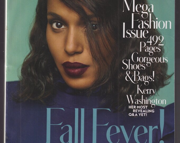 InStyle September 2016 Kerry Washington, Fall Fever!  Mega Fashion Issue 492 Pages (Magazine: Fashion, Lifestyle)