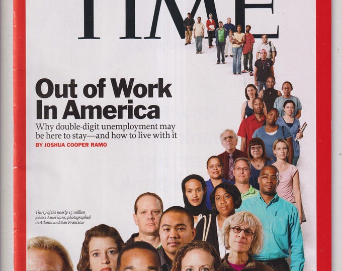 Time September 21, 2009 Out of Work in America, Special Report on Service (Magazine: Current Events, News, Politics)