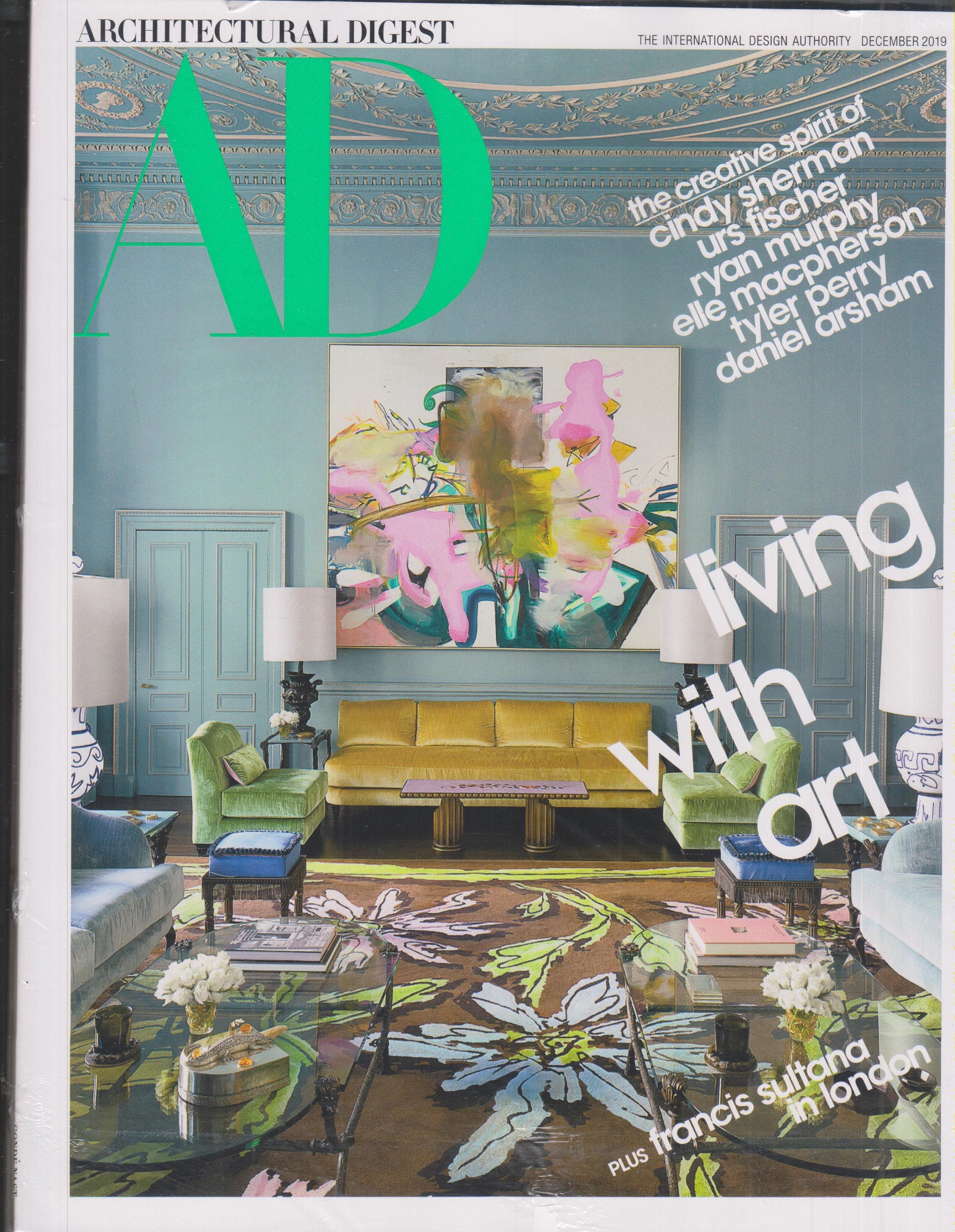 Architectural Digest December 2019 Living With Art Magazine