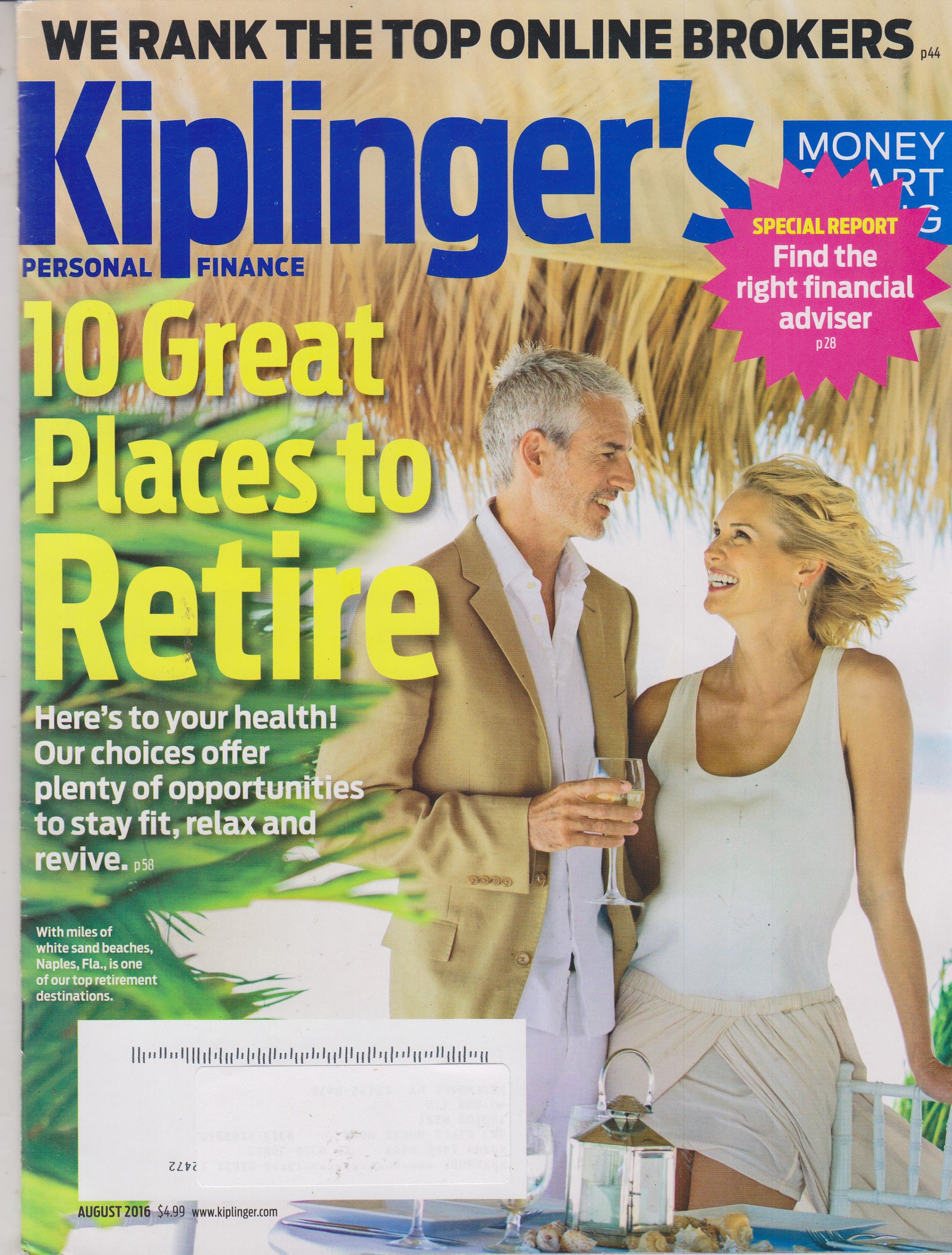 Kiplinger's Personal Finance Magazine August 2016 10 Great Places to