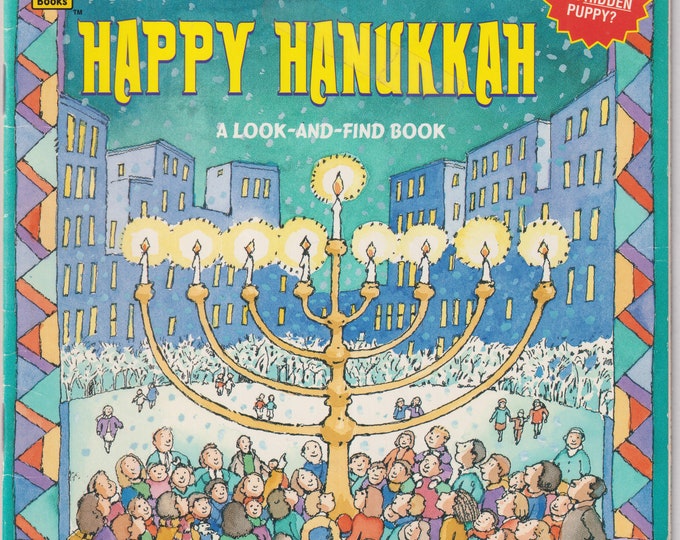 Happy Hanukkah - A Look and Find Book by Margery Gold (Golden Look-Look Book Paperback: Children's Picture Book) 1995