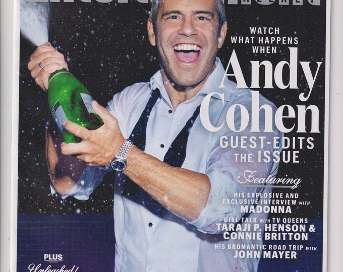 Entertainment Weekly August 14, 2015 Andy Cohen, Madonna, Taraji P Henson, John Mayer, Connie Britton (Magazine: Movies, Music,Celebrities)