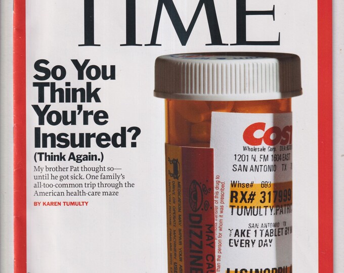 Time March 16, 2009 So You Think You're Insured?, Bobby Jindal, Suze Orman Recession Queen (Magazine: Current Events, Politics)