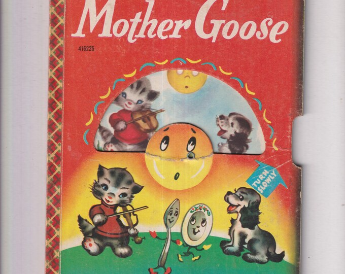 Vintage Mother Goose and Paul Terry's Terrytoon (2 1950s Bonnie Books)  (Hardcover: Children's Picture Book, Cartoon, Nursery Rhymes)