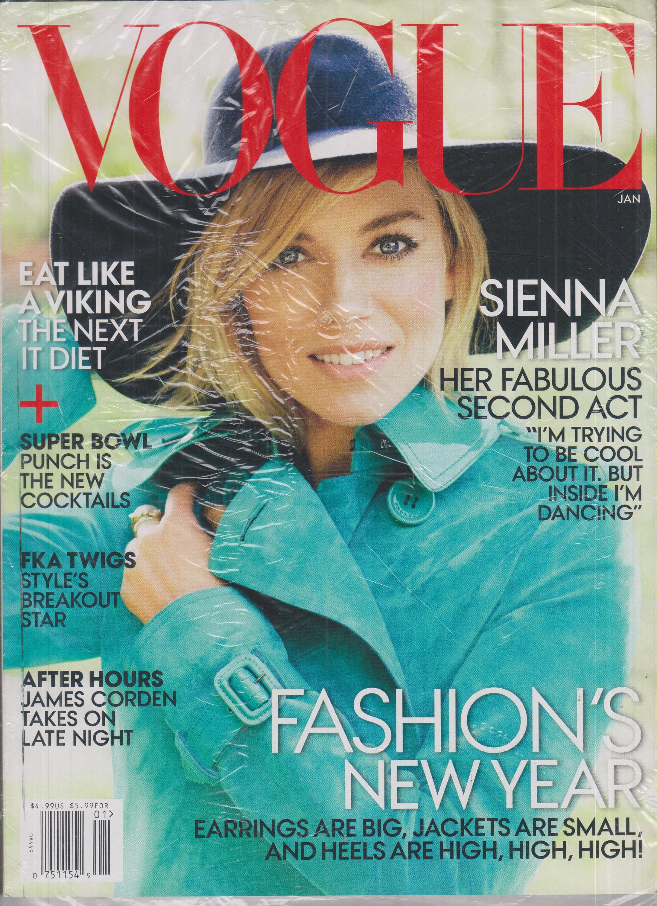 Vogue January 2015 Sienna Miller Her Fabulous Second Act (Magazine