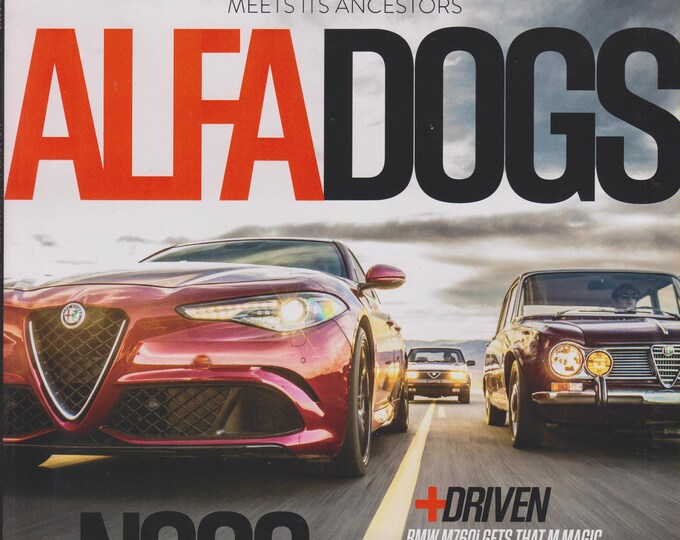 Automobile June 2017 Alfa Dogs Guilia Quadrifoglio Sedan Meets its Ancestors (Magazine: Cars)
