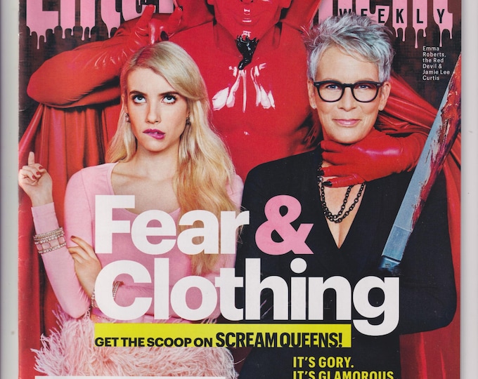 Entertainment Weekly October 2, 2015 Jamie Lee Curtis, Emma Roberts, Red Devil, Scream Queens, Doctor Who (Magazine: Film, TV, Celebrities)