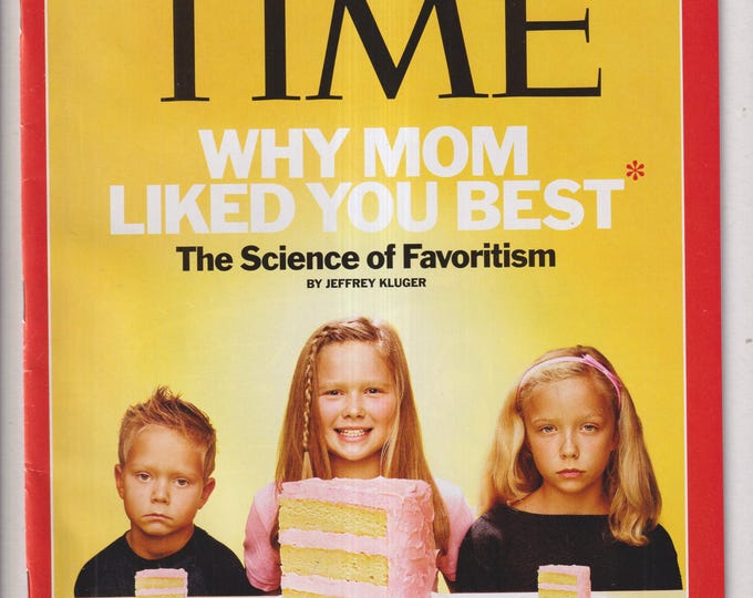 Time October 3, 2011 Science of Favoritism, Palestinian Statehood Debate, Arab Spring, Germany,  (Magazine: Current Events, Politics)