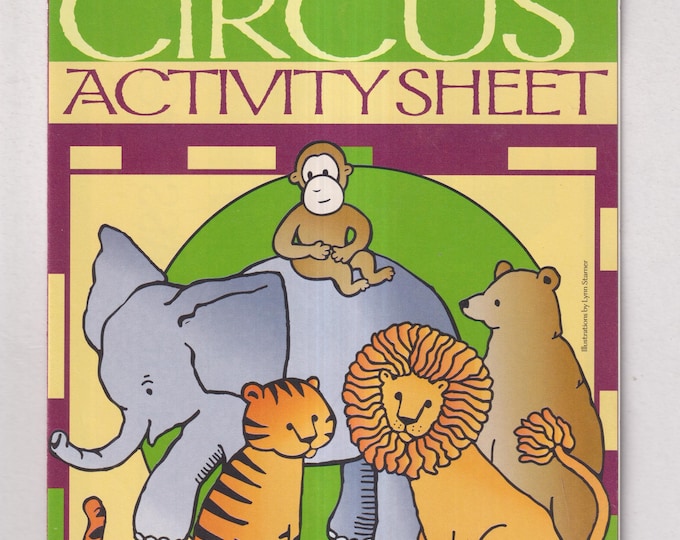 Children's Cruelty-Free Circus Activity Sheet  (Set of 5) ( Children's Activities) 1990s