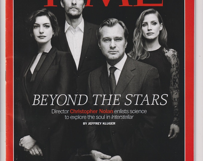 Time November 10, 2014 Anne Hathaway, Matthew McConaughey, Christopher Nolan, Jessica Chastain (Magazine: News, Current Events)