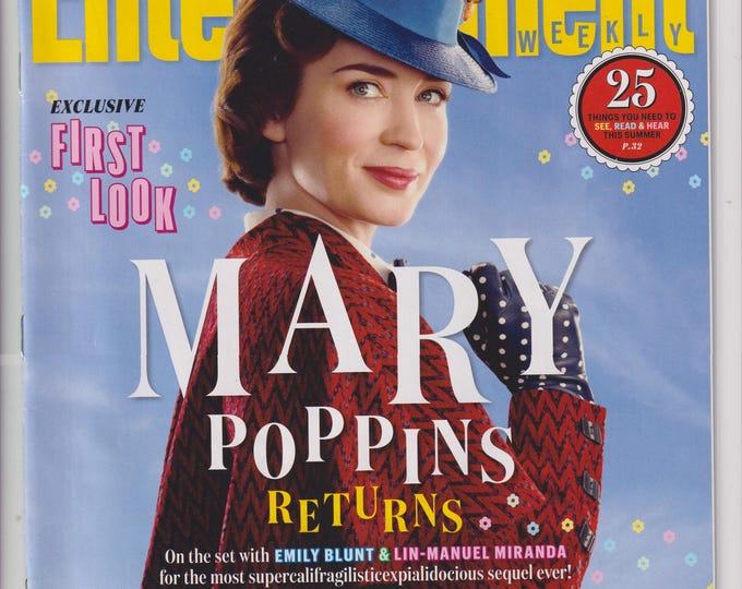 Entertainment Weekly June 16, 2017 Emily Blunt, Lin-Manuel Miranda, Mary Poppins Returns, Wonder Woman (Magazine)