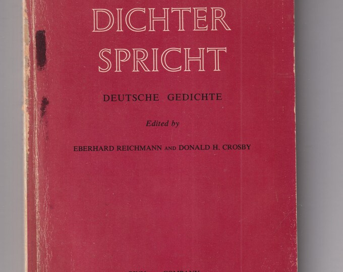 Der Dichter Spricht  (The Poet Speaks) (Paperback: German Poems) 1962