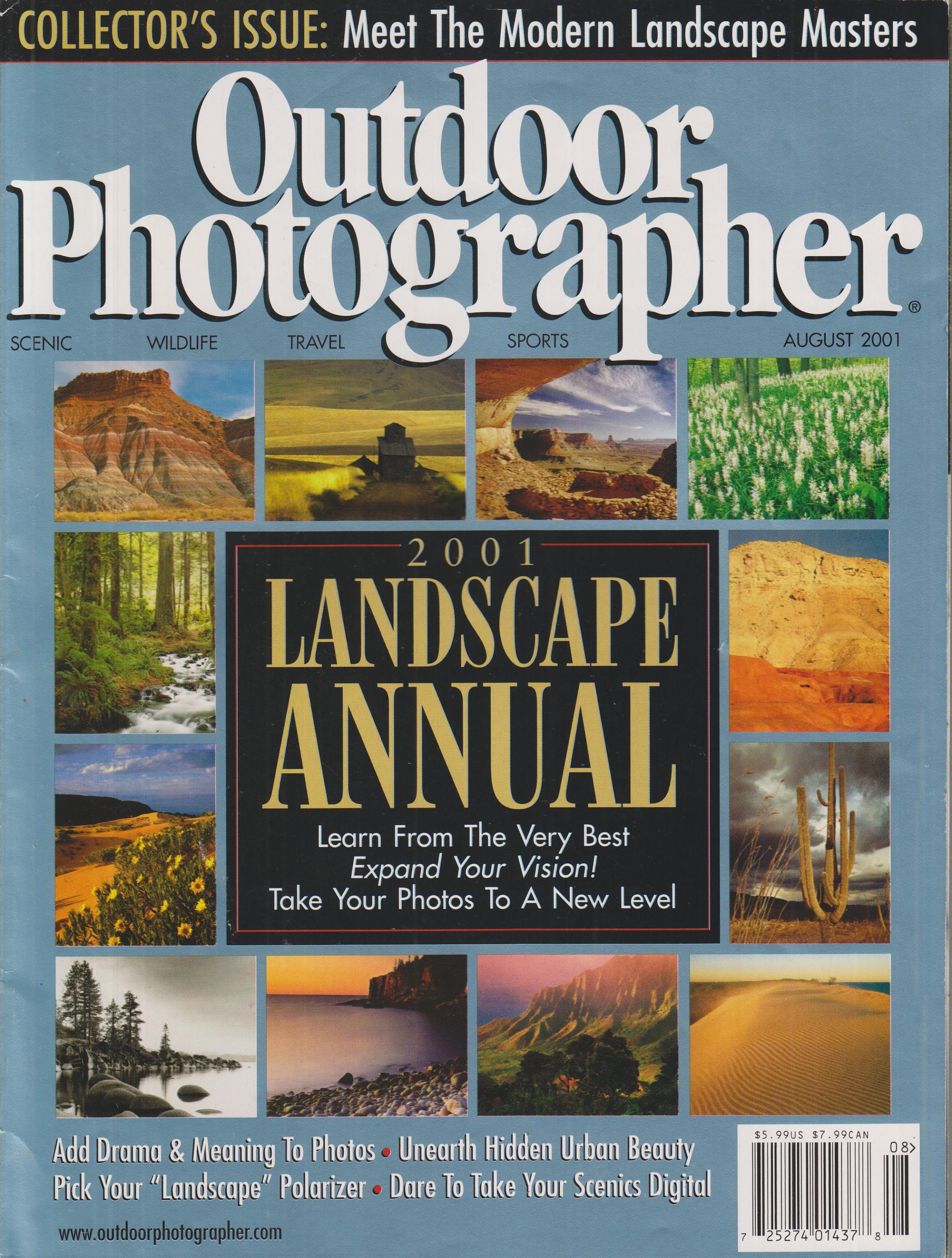 Outdoor Photographer August 2001 2001 Landscape Annual Learn From the