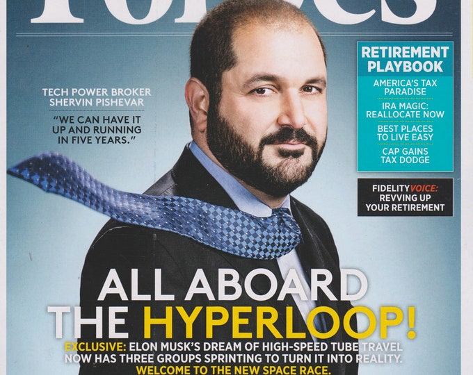 Forbes March 2, 2015 Shervin Pishevar Hyperloop, Brain Drugs, Stop Crime (Magazine: Business, Finance)