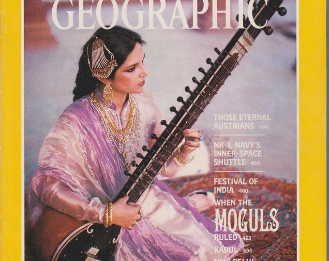 National Geographic April 1985 Festival of India, Austria, Moguls, Kabul, Alps (Magazine: Nature, Geography)