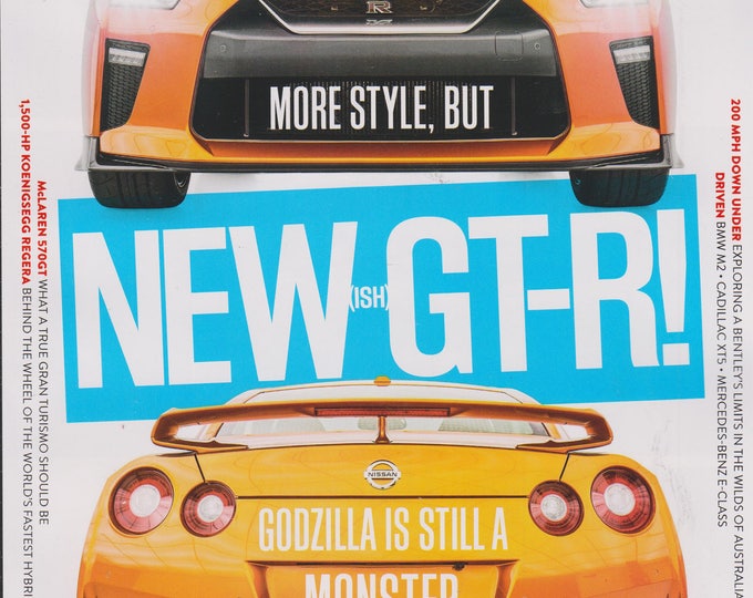 Automobile June 2016 New GT-R More Style, But Godzilla Is Still a Monster