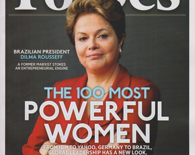 Forbes September 10, 2012 Brazilian President Dilma Rousseff, 100 Most Powerful Women (Magazine: Business, Finance)