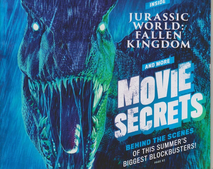 Popular Mechanics July/August 2018 Movie Secrets - Inside Jurassic World (Magazine: Science, Technology)