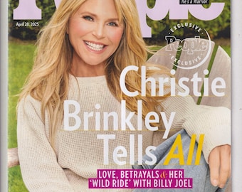 People April 28, 2025 Christie Brinkley Tells All, Prince Harry, Chrissy Teigen  (Magazine: Celebrity, General Interest)
