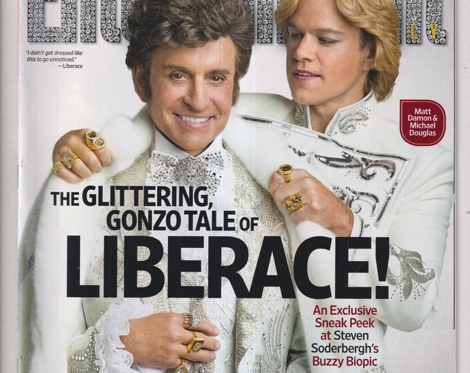 Entertainment Weekly  March 15, 2013 Liberace, Matt Damon, Michael Douglas, Jennifer Lawrence, The Walking Dead (Magazine: Movies, TV)