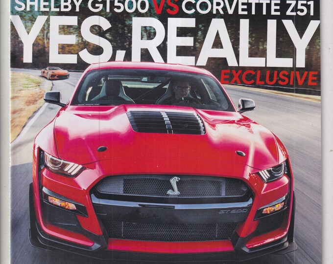 MotorTrend March 2020 Shelby GT500 vs. Corvette Z51, Toyota Highlander (Magazine: Automotive, Cars)