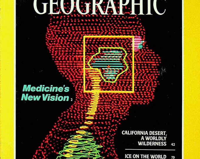 National Geographic January 1987 Medicine's New Vision, California Desert, Ice Glaciers, Slovakia (Magazine Nature, Geography) 1987