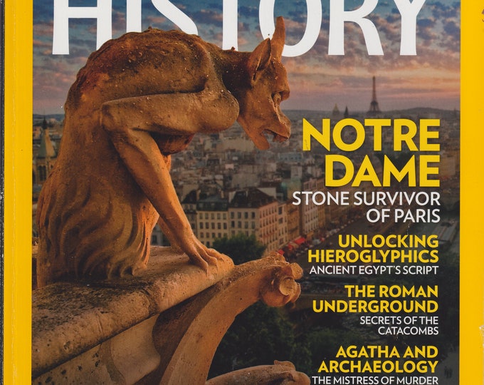 National Geographic History May June 2017 Notre Dame, Hieroglyphics, Catacombs, The Red Queen (Magazine: History)