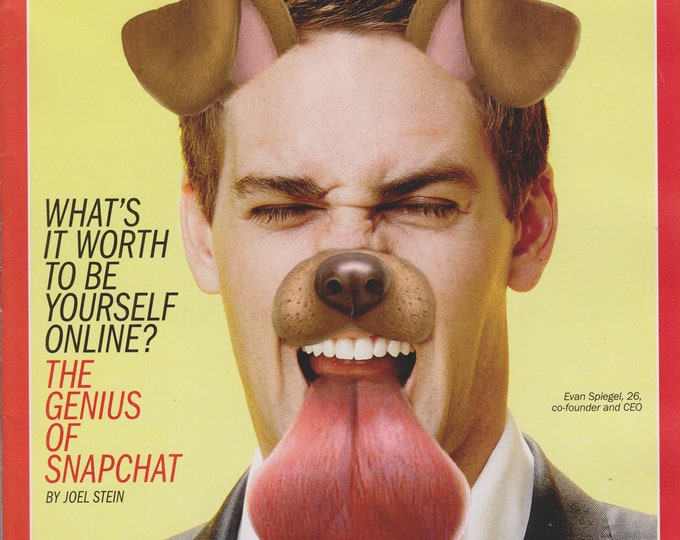 Time March 13, 2017 Evan Spiegel - The Genius of Snapchat  (Magazine: Current Events, News)