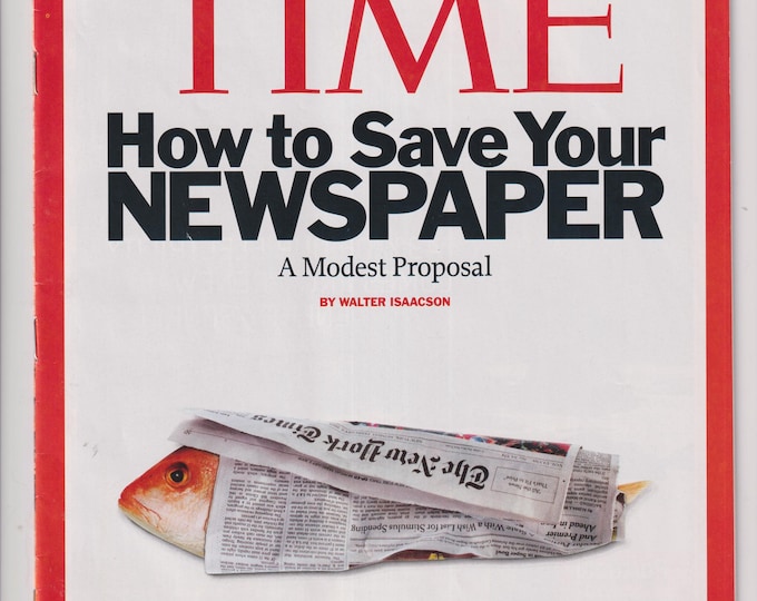 Time February 16, 2009 How TO Save Your Newspaper, Tom Daschle, Ethics of Octuplets, Abraham Lincoln (Magazine: Current Events, Politics)