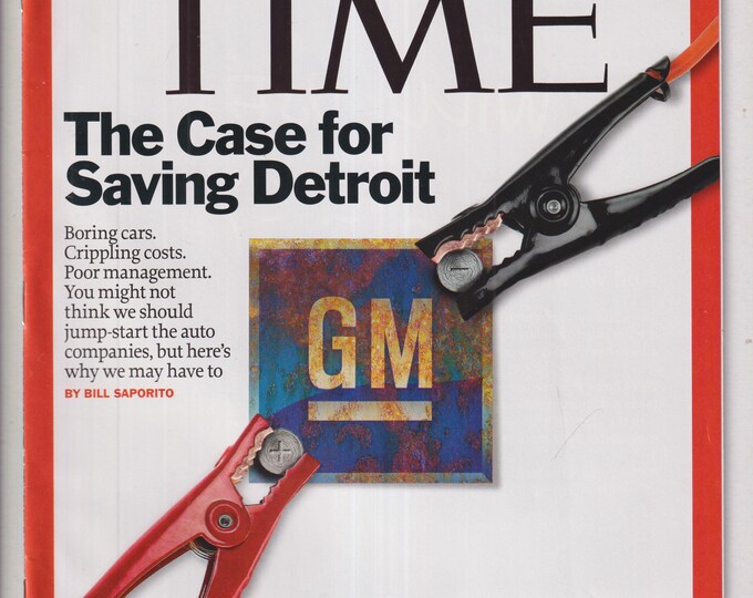 Time December 15, 2008 The Case For Saving Detroit, Team Obama, Mumbai Terror, Clint Eastwood  (Magazine: News, Current Events)