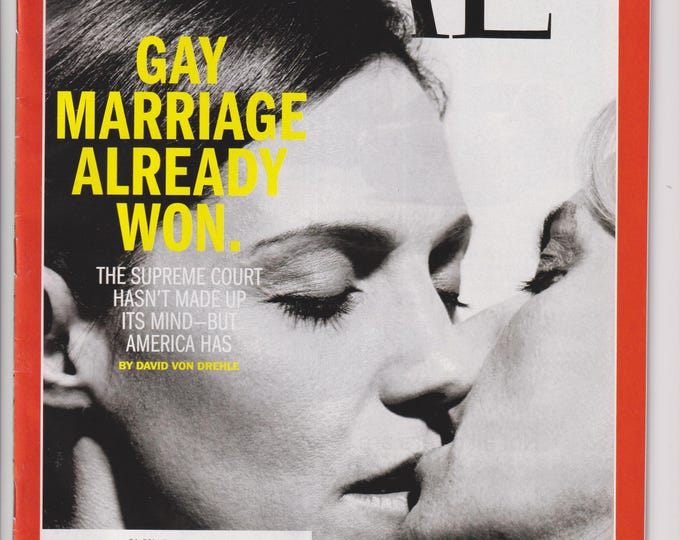 Time April 8, 2013 Gay Marriage, Obama's Hawk Talk, Unseen Earth  (Magazine: Politics, Current Events)