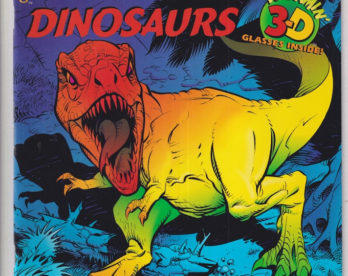 1997 "A" Edition Dinosaurs Golden Book Screamin' 3-D Series (Glasses Included) Paperback: Children's Picture Books, Educational)
