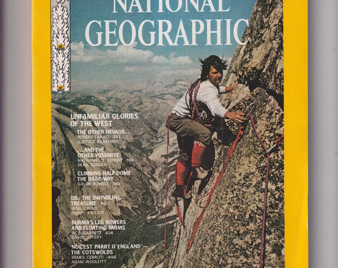 National Geographic and Map June 1974 Unfamiliar Glories of the West; Oil; Burma; The Cotswolds  (Magazine: Nature, Geography, History)