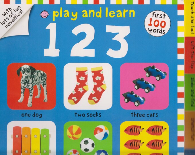 Play and Learn 1 2 3  - First 100 Words by Roger Priddy (Oversized Boardbook: Children's Educational) 2013